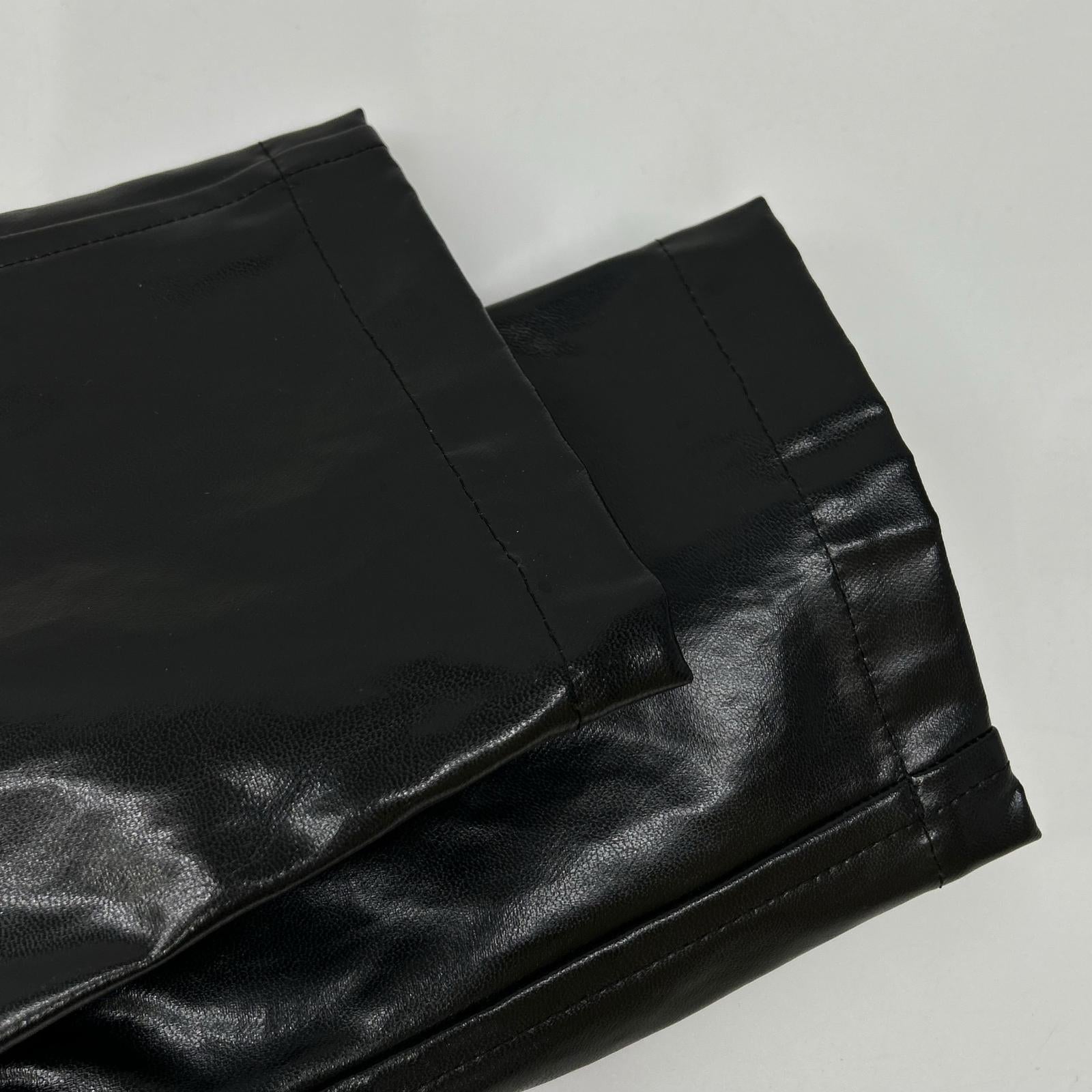tricotCOMMEdesGARCONS tricot Comme des Garçons 19年 TE-C002 黑色 皮革 拼接 大衣 大衣