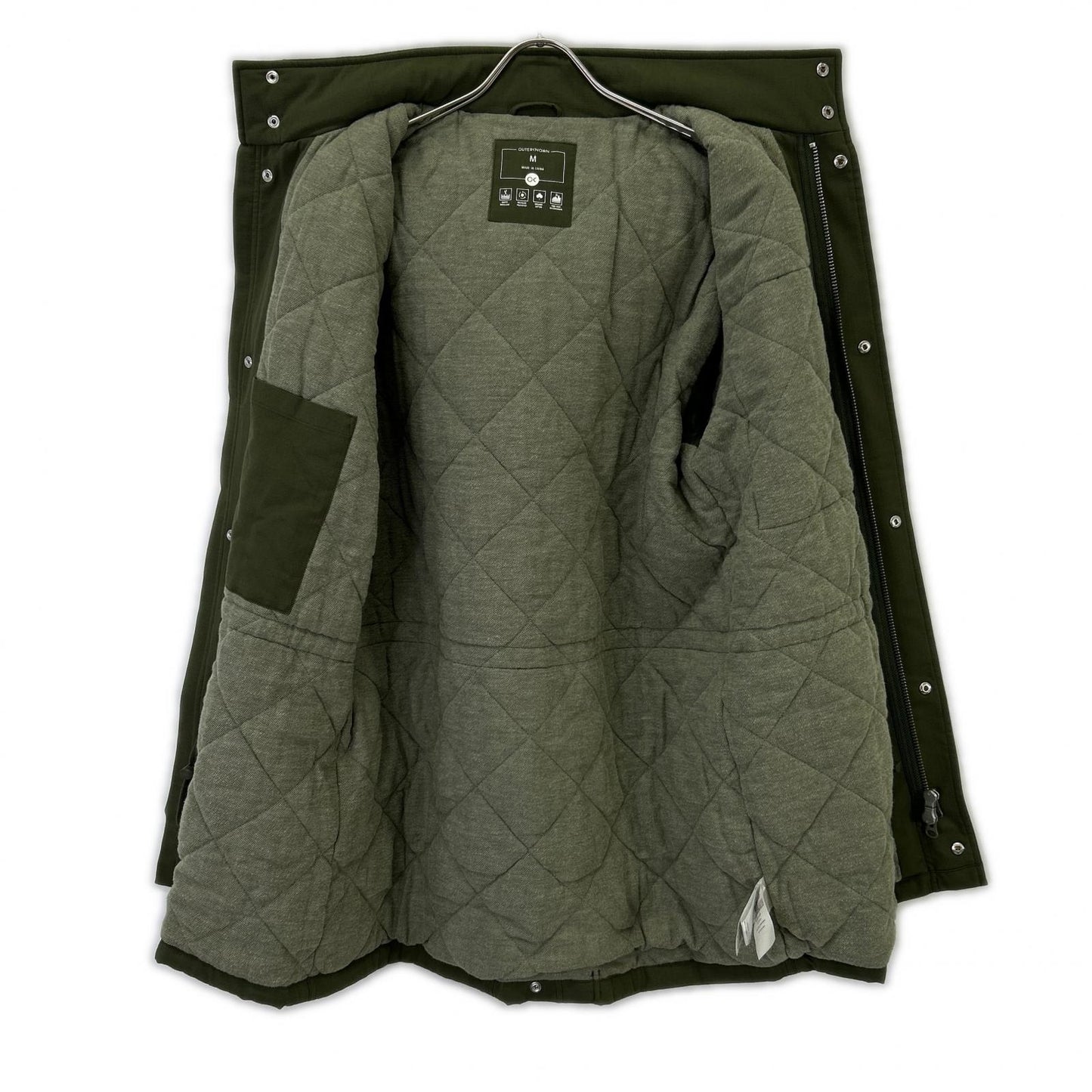 OUTERKNOWN 3020400233 Khaki Ripstop Nylon M-65 Parka Jacket M
