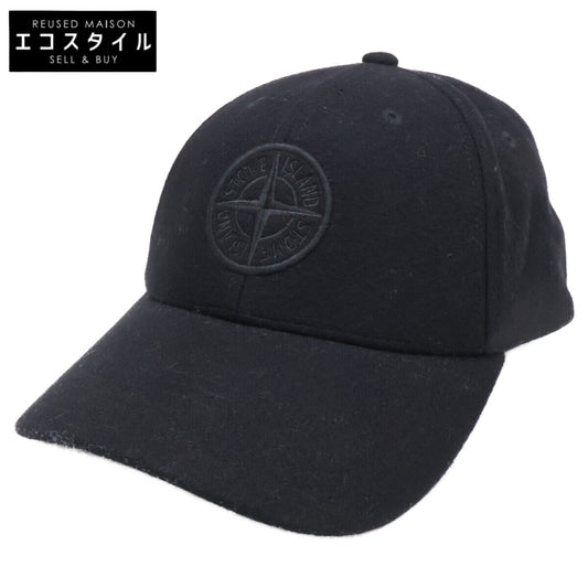 STONE ISLAND ストーンアイランド 【即決/国内正規】811599660 ウールブレンド フランネル ロゴ刺繍 キャップ 帽子