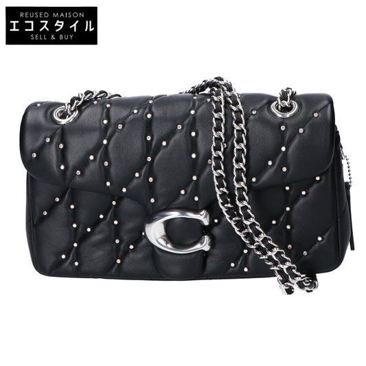 COACH Coach [Beautiful Condition] CY812 Tabby Shoulder Bag 26 Pillow Quilted and Crystal Rivet Shoulder Bag