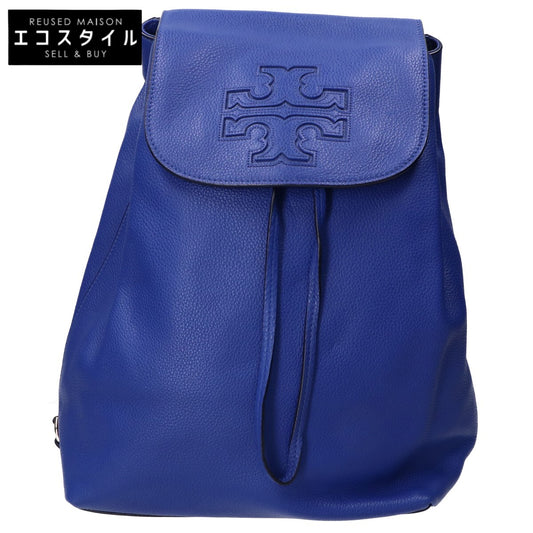 Tory Burch 【Excellent Condition】Pebbled Leather Drawstring Flap Backpack