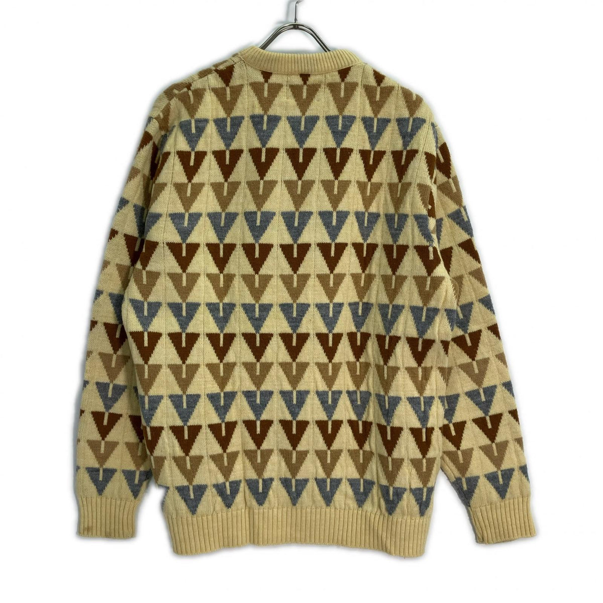 lord jeff Lord Jeff 70s Ivory Argyle Knit Tops