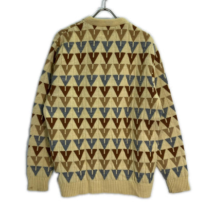 lord jeff Lord Jeff 70s Ivory Argyle Knit Tops