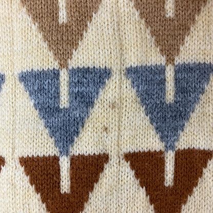 lord jeff Lord Jeff 70s Ivory Argyle Knit Tops