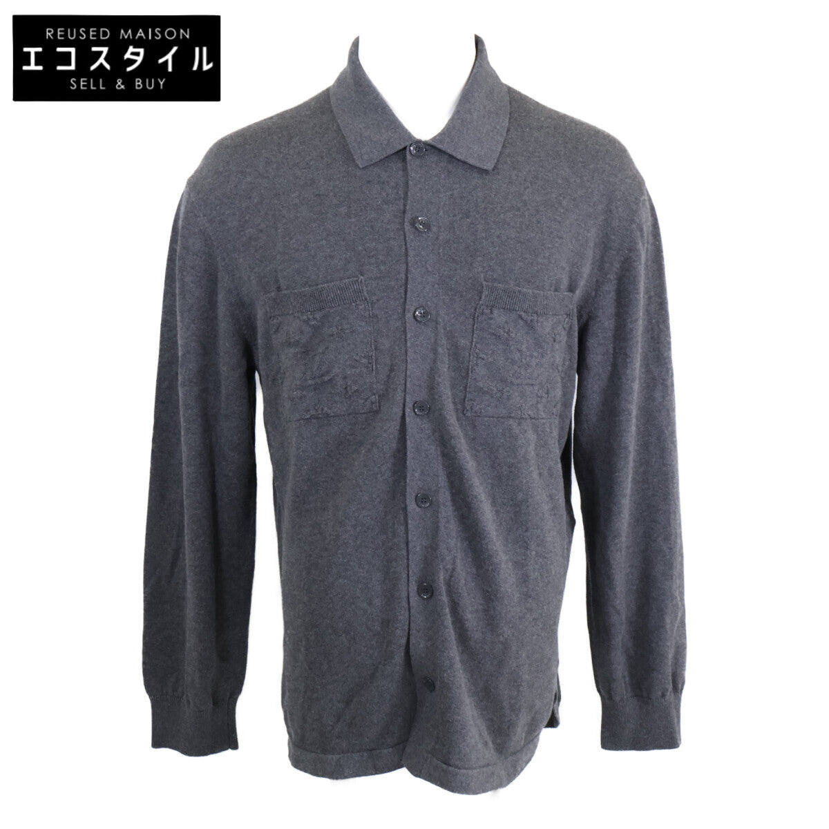 LOUIS VUITTON Louis Vuitton [Domestic/24-Year Model] RM241M Y37 HQN20W Signature Logo Knit Shirt Top