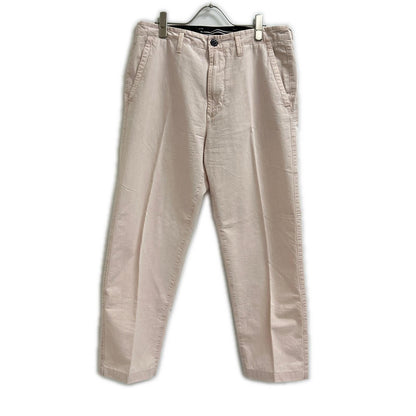 STONE ISLAND Pink Logo-Patch Washed Trousers Bottoms