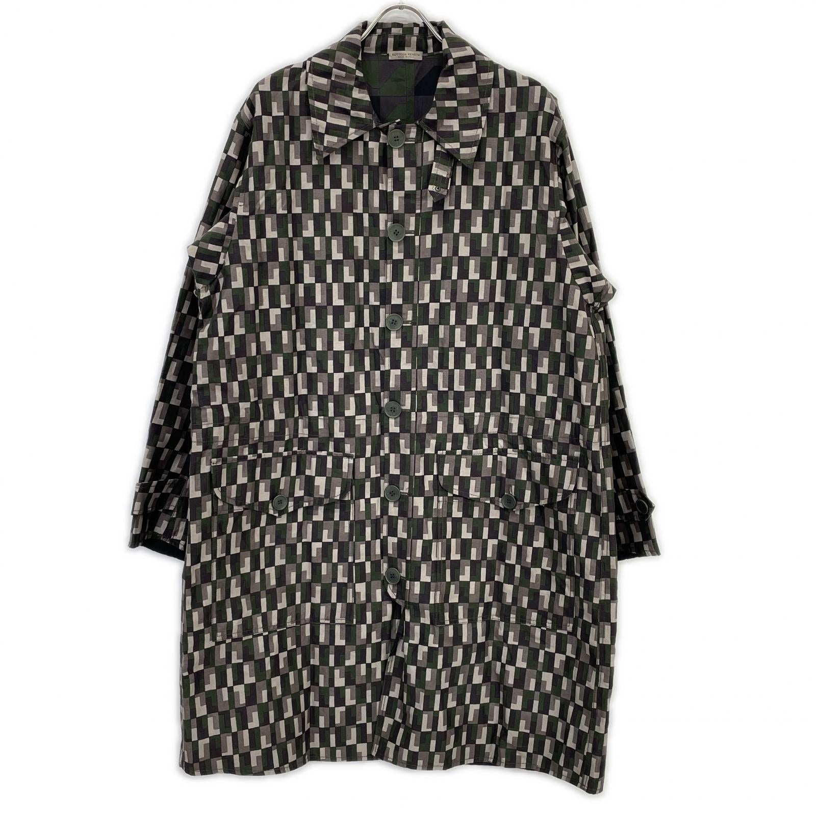 BOTTEGA VENETA 葆蝶家 卡其色 格纹 春季 大衣