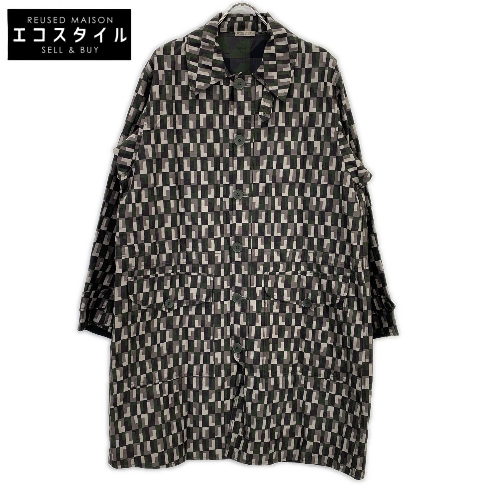BOTTEGA VENETA 葆蝶家 卡其色 格纹 春季 大衣