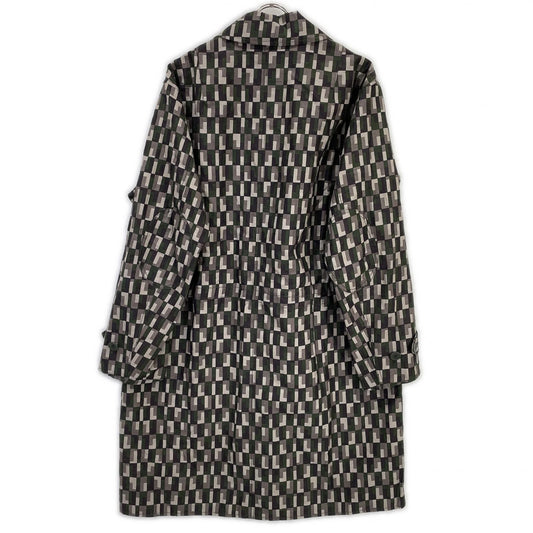 BOTTEGA VENETA ボッテガヴェネタ カーキ チェック スプリング コート コート