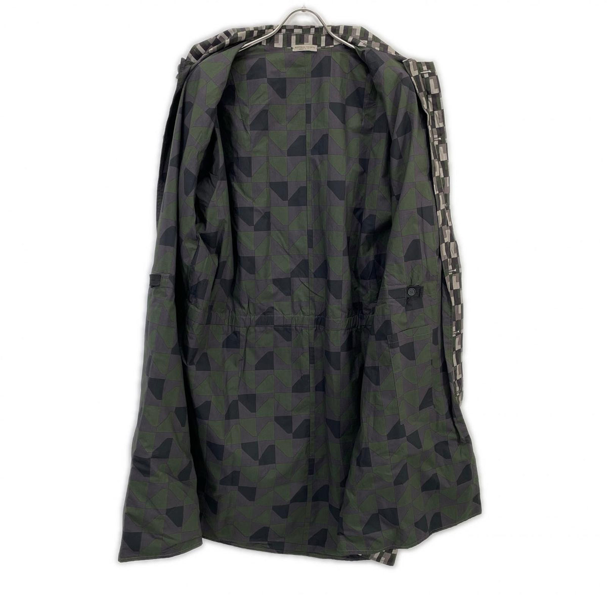 BOTTEGA VENETA ボッテガヴェネタ カーキ チェック スプリング コート コート