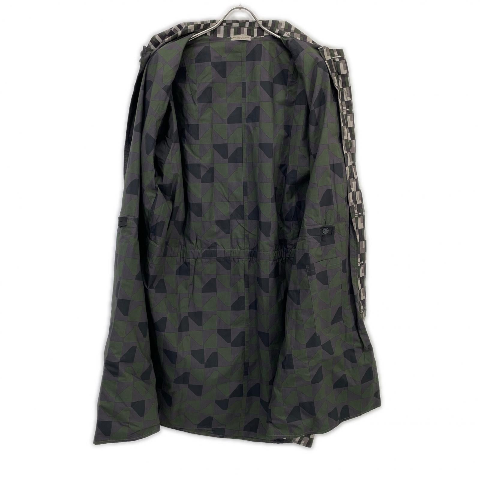 BOTTEGA VENETA 葆蝶家 卡其色 格纹 春季 大衣