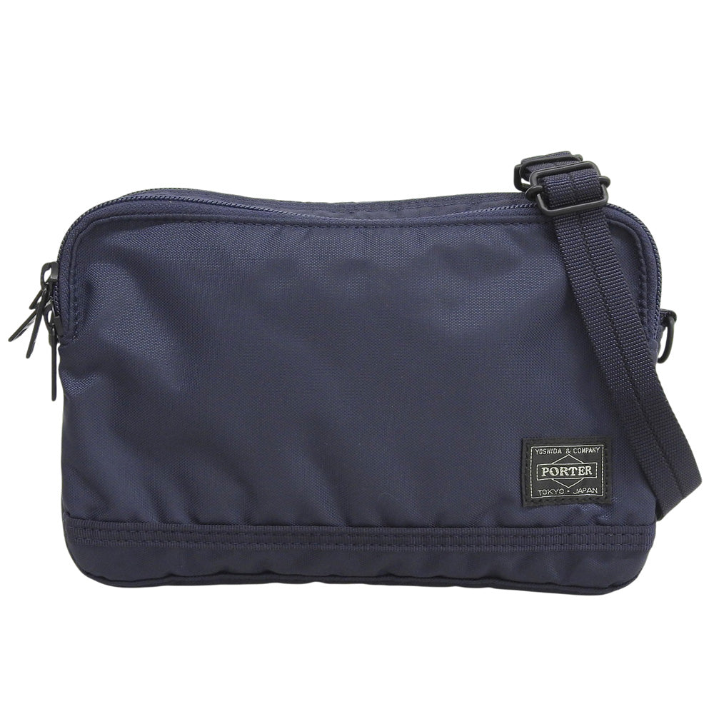 PORTER Beautiful Condition Time Nylon Shoulder Bag Men's Navy 689-05940 Shoulder Bag