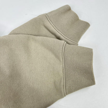 Khaki Cotton Pullover Hoodie Top Men's