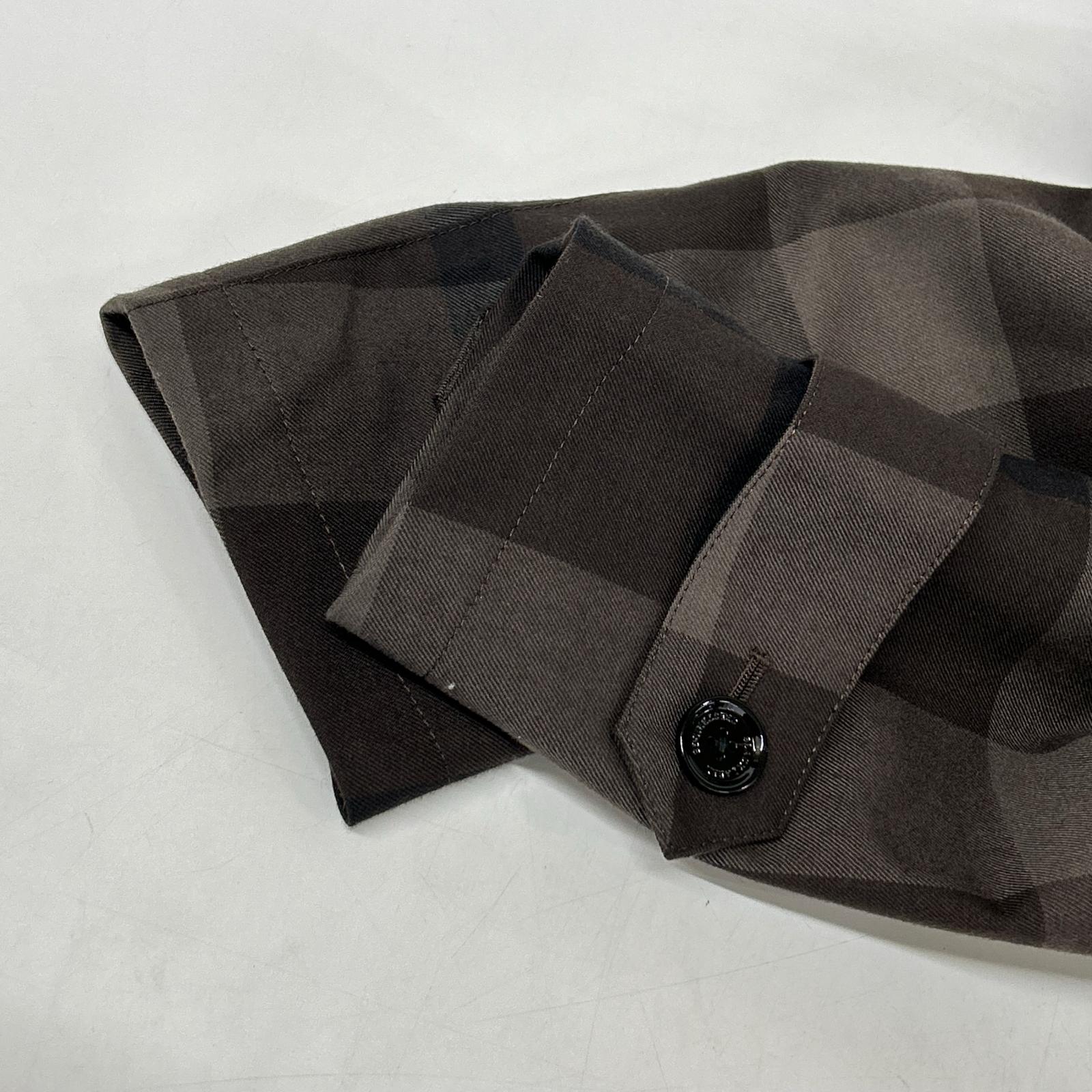 BLACK LABEL CRESTBRIDGE ブラックレーベルクレストブリッジ ブラウン テクニカルウールクレストブリッジチェックステンカラーコート ジャケット