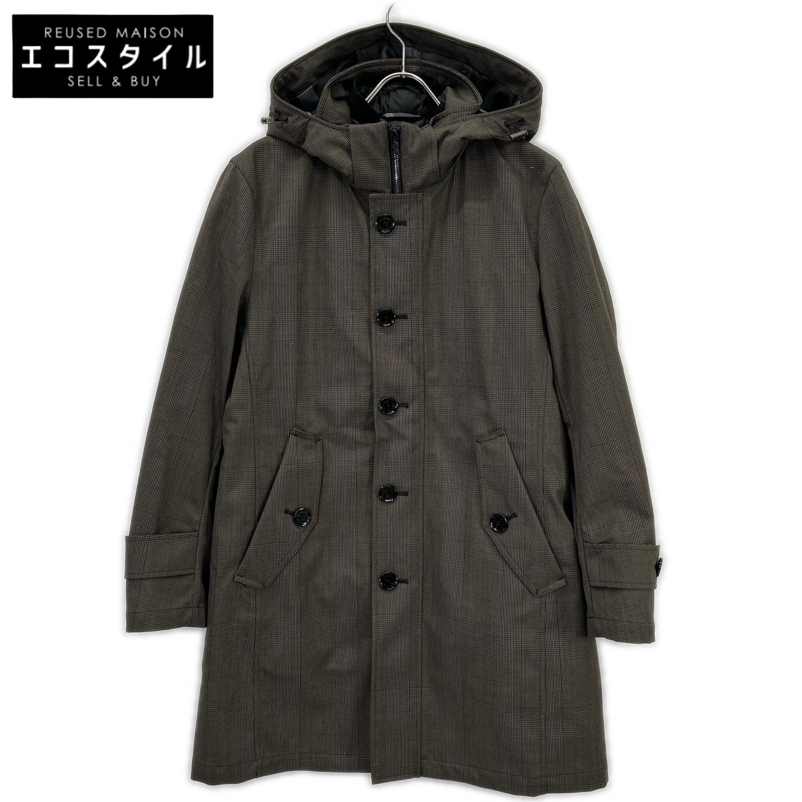 BLACK LABEL CRESTBRIDGE Brown Wool Blend Laminated City Parka Jacket