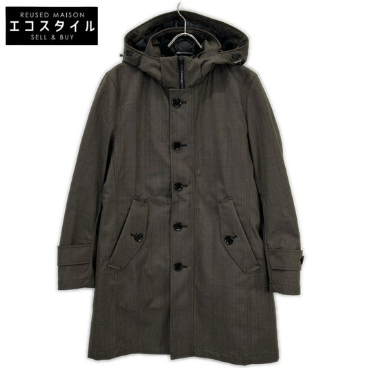 BLACK LABEL CRESTBRIDGE ブラックレーベルクレストブリッジ ブラウン ウールブレンドラミネートシティーパーカー ジャケット
