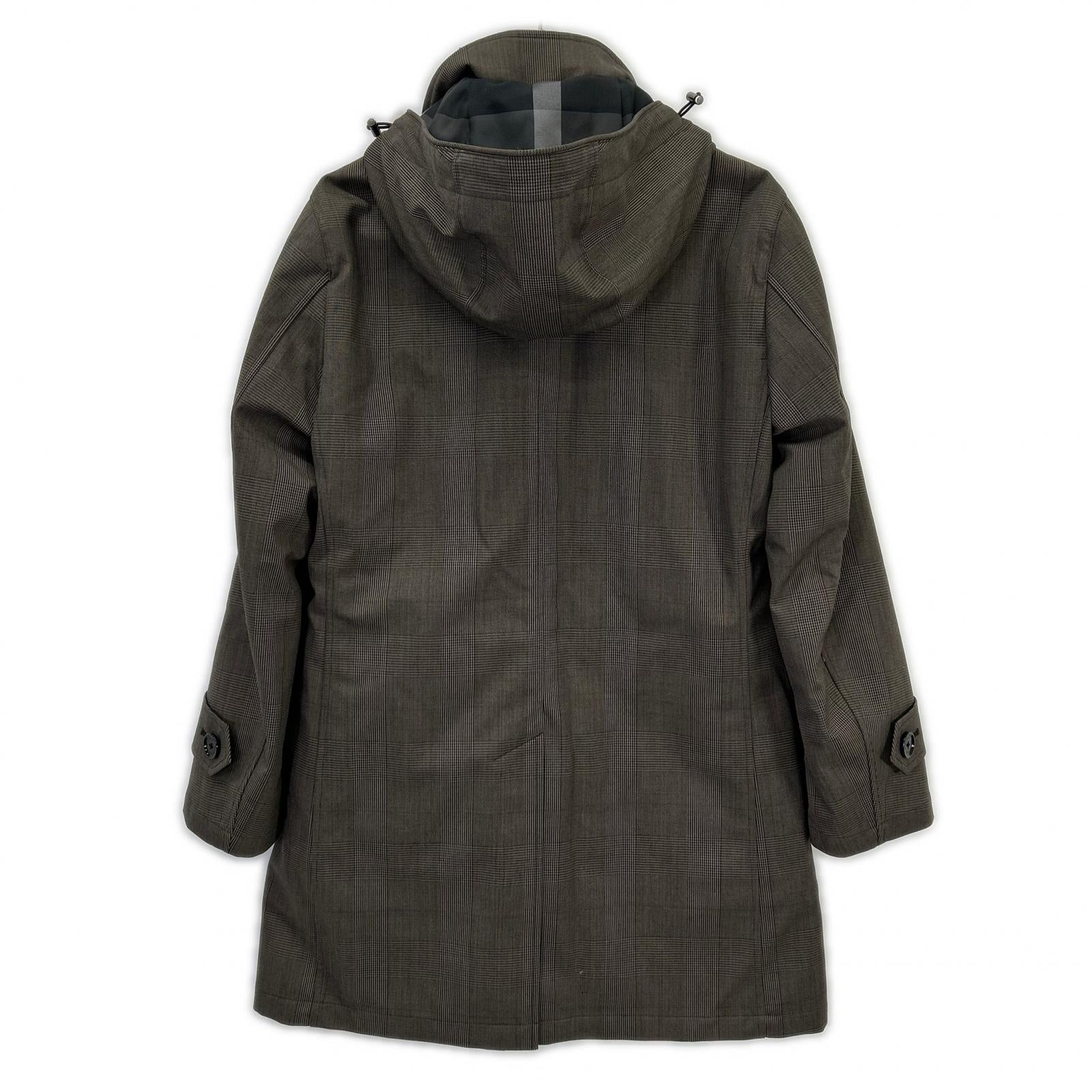 BLACK LABEL CRESTBRIDGE Brown Wool Blend Laminated City Parka Jacket