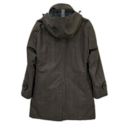 BLACK LABEL CRESTBRIDGE Brown Wool Blend Laminated City Parka Jacket