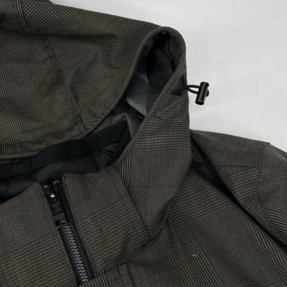 BLACK LABEL CRESTBRIDGE Brown Wool Blend Laminated City Parka Jacket