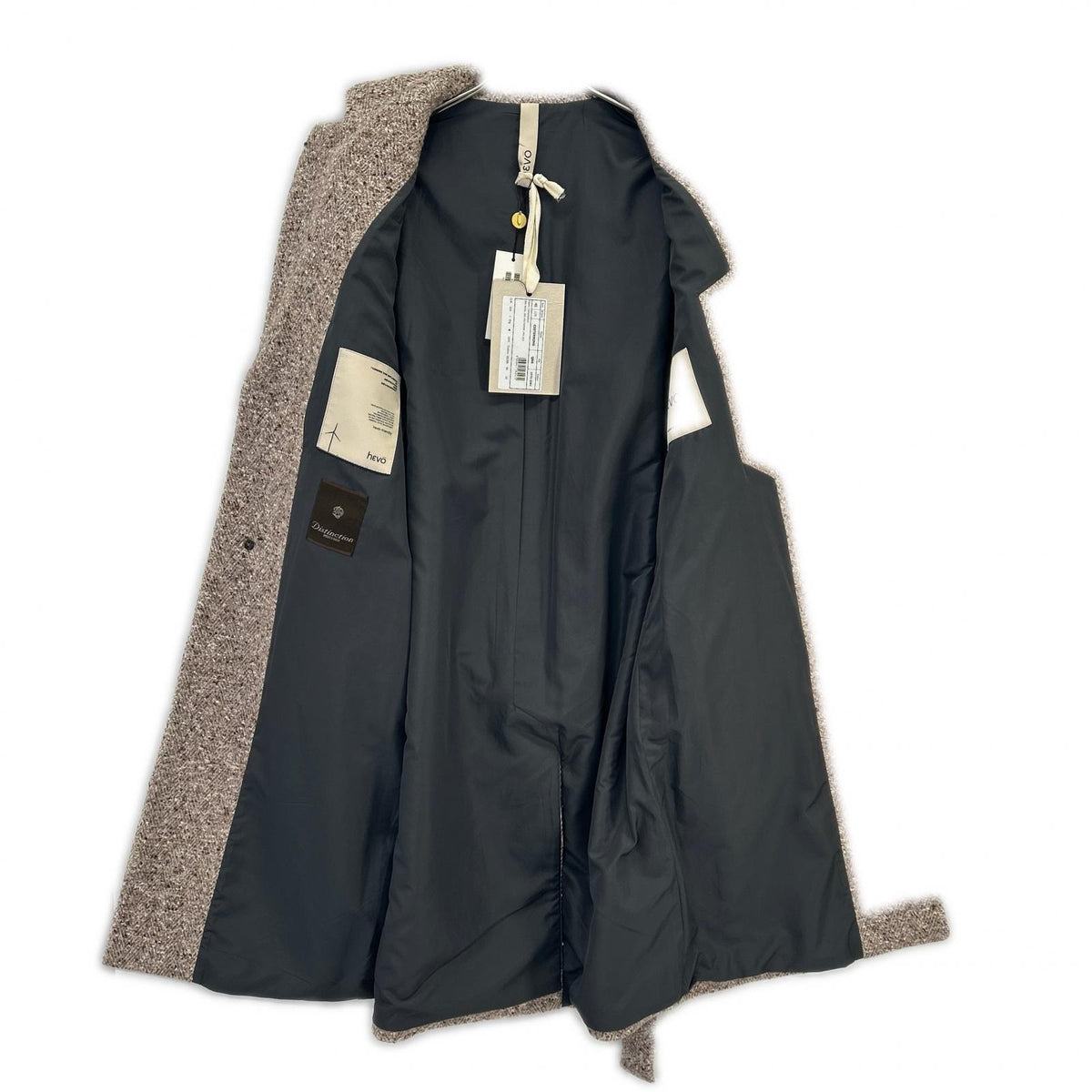 hevo イーヴォ グレー系 CISTERNINO ベルト付き コート コート