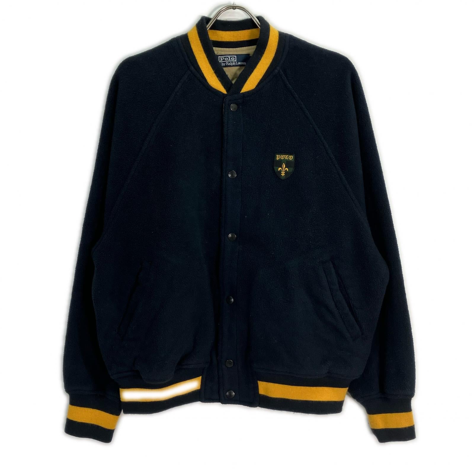 POLO RALPH LAUREN ポロ ラルフローレン ネイビー フリース スタジアムジャケット ジャケット