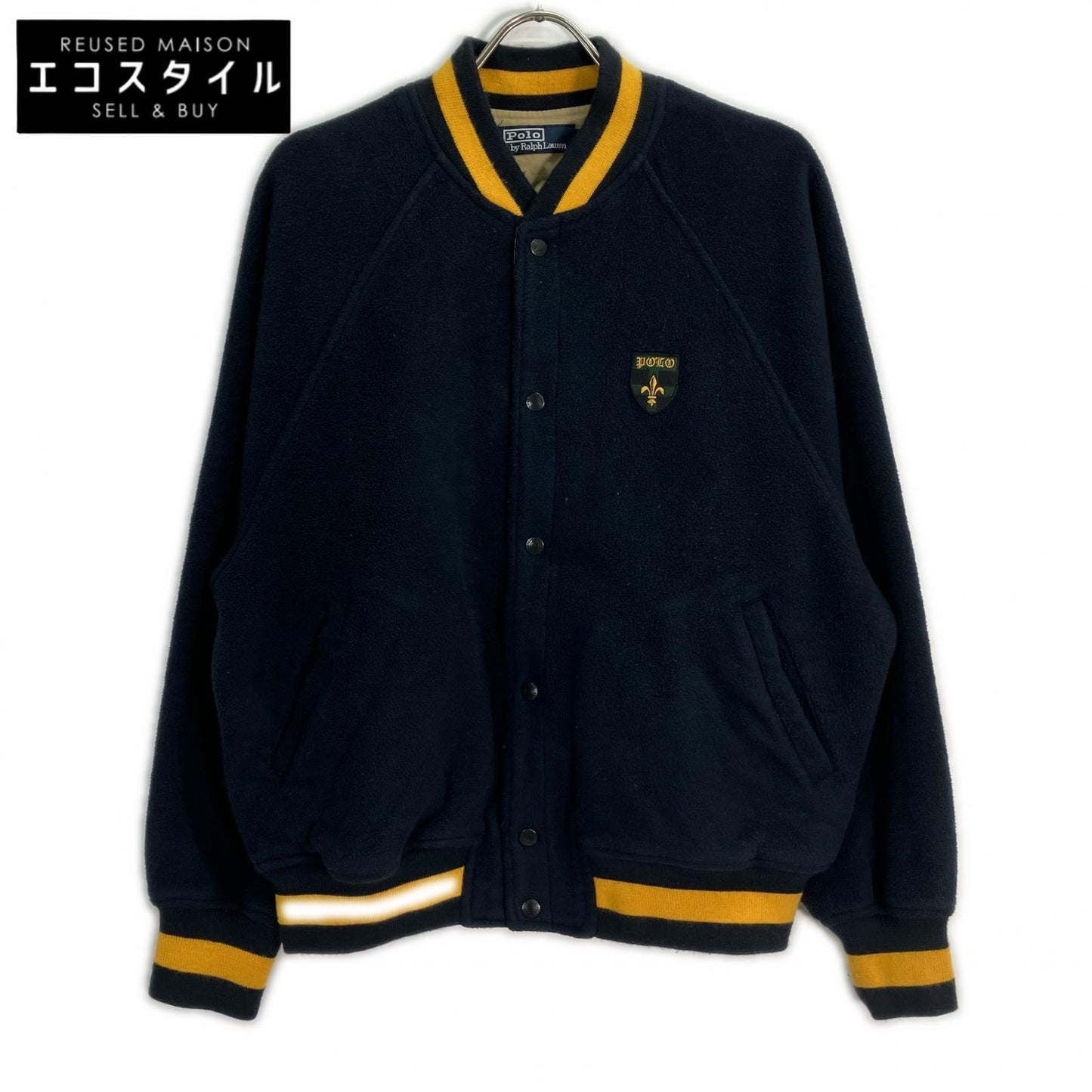 POLO RALPH LAUREN ポロ ラルフローレン ネイビー フリース スタジアムジャケット ジャケット