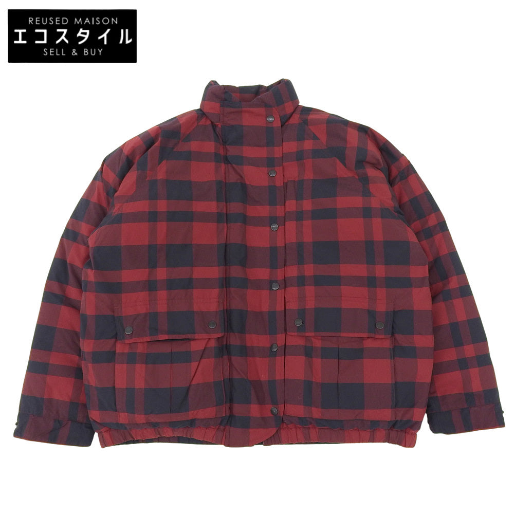POLO RALPH LAUREN ポロ ラルフローレン チェック ダウンジャケット アウター メンズ レッド×ブラック M 90s ジャケット