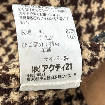 POLO RALPH LAUREN ポロ ラルフローレン ブラウン ウール ハウンドトゥース シャツジャケット　WHITMAN ジャケット
