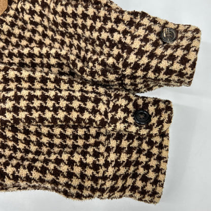 POLO RALPH LAUREN ポロ ラルフローレン ブラウン ウール ハウンドトゥース シャツジャケット　WHITMAN ジャケット