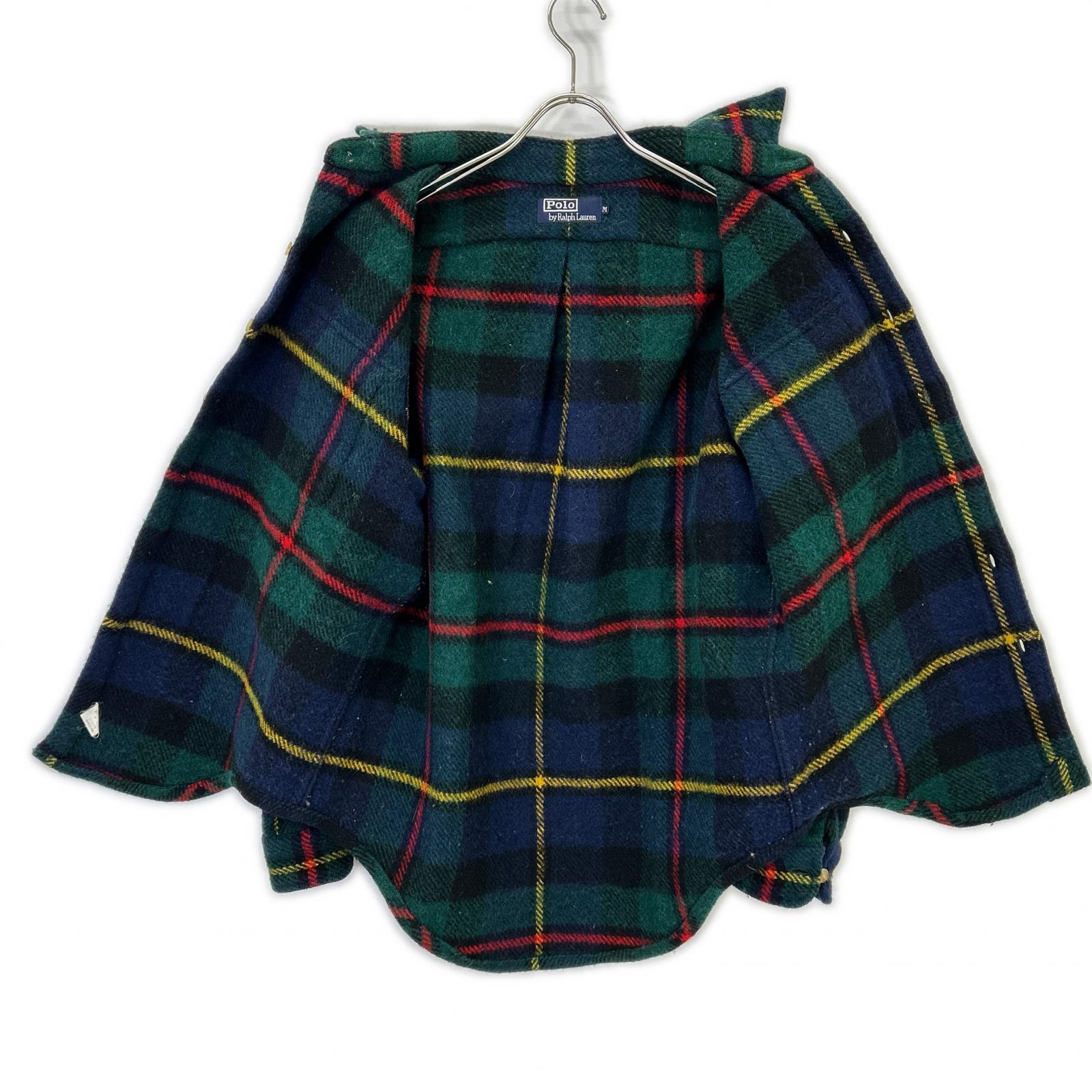 POLO RALPH LAUREN ポロ ラルフローレン グリーン系 ブロックチェック シャツジャケット ジャケット