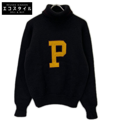 90年代 黑色 P字logo 高领针织衫 上衣 M 男士