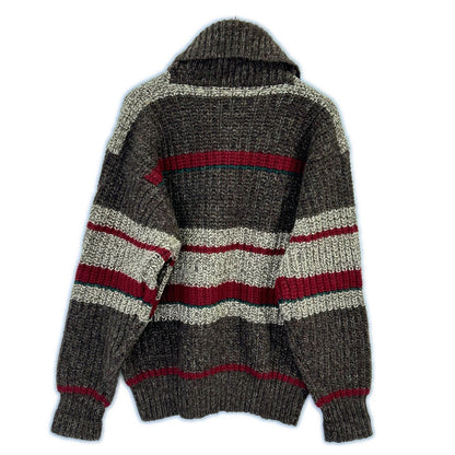POLO RALPH LAUREN ポロ ラルフローレン 90s ブラウン ウール クルミボタン ショールカラー ニット トップス