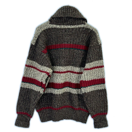 POLO RALPH LAUREN ポロ ラルフローレン 90s ブラウン ウール クルミボタン ショールカラー ニット トップス