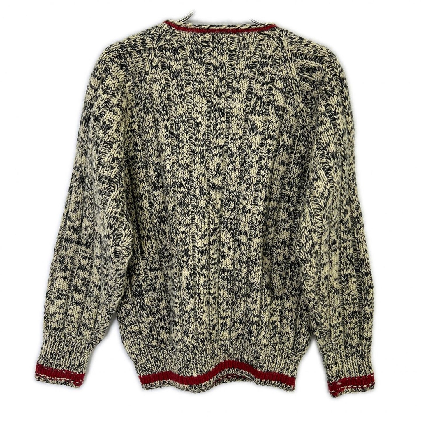 POLO COUNTRY Ivory Wool Crew Neck Knit Top M