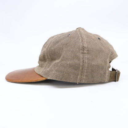 Polo Sport Ralph Lauren 90s Patch Embroidery Leather Visor Cap Hat
