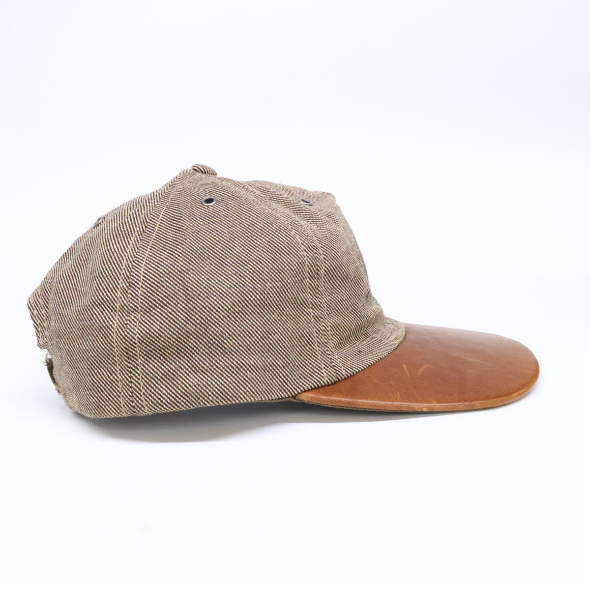 Polo Sport Ralph Lauren 90s Patch Embroidery Leather Visor Cap Hat