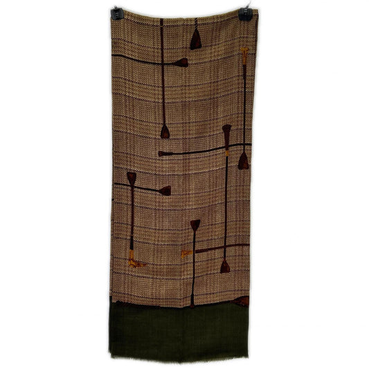RALPHLAUREN ラルフローレン 90s ツイードチェック 総柄 ウールストール ストール