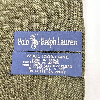 RALPHLAUREN ラルフローレン 90s ツイードチェック 総柄 ウールストール ストール