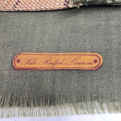 RALPHLAUREN ラルフローレン 90s ツイードチェック 総柄 ウールストール ストール