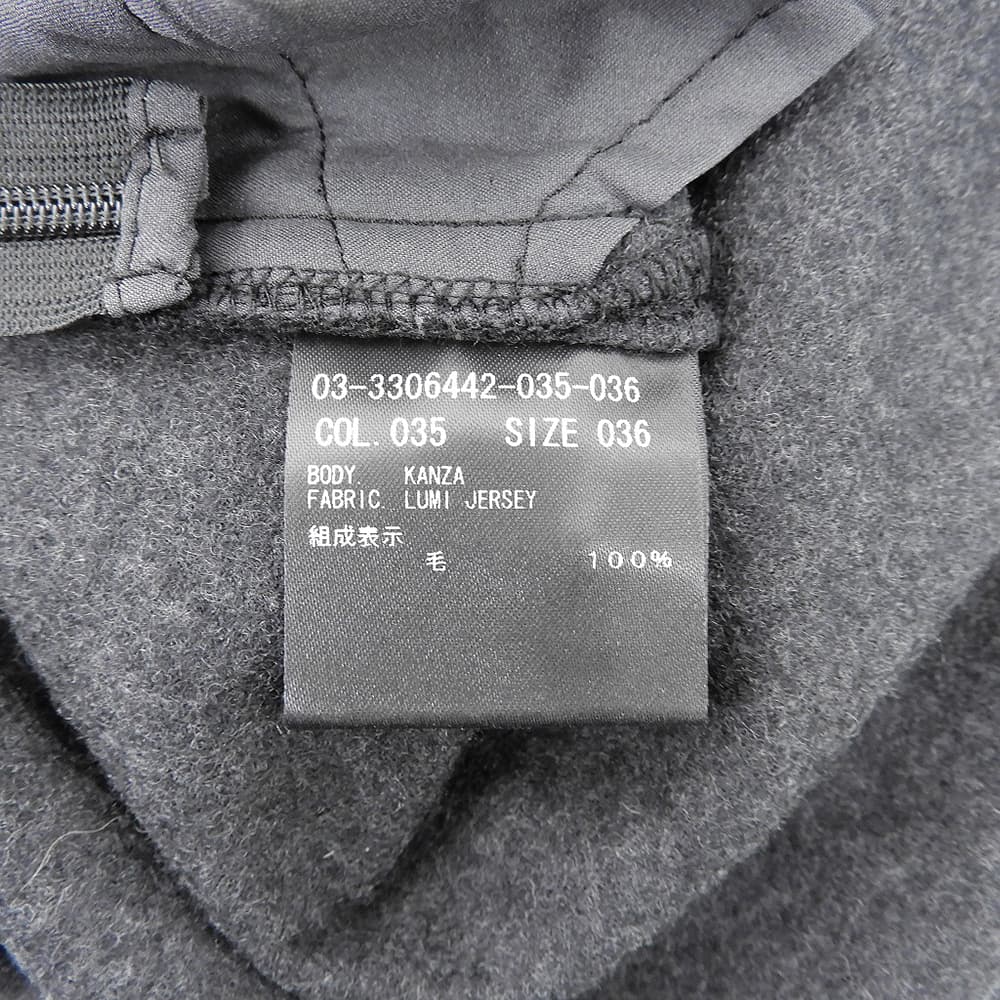 theory luxe セオリーリュクス ウール ワイドパンツ ボトムス レディース チャコールグレー 36 23年 ボトムス