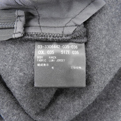 theory luxe セオリーリュクス ウール ワイドパンツ ボトムス レディース チャコールグレー 36 23年 ボトムス