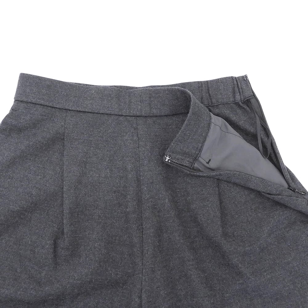 theory luxe セオリーリュクス ウール ワイドパンツ ボトムス レディース チャコールグレー 36 23年 ボトムス
