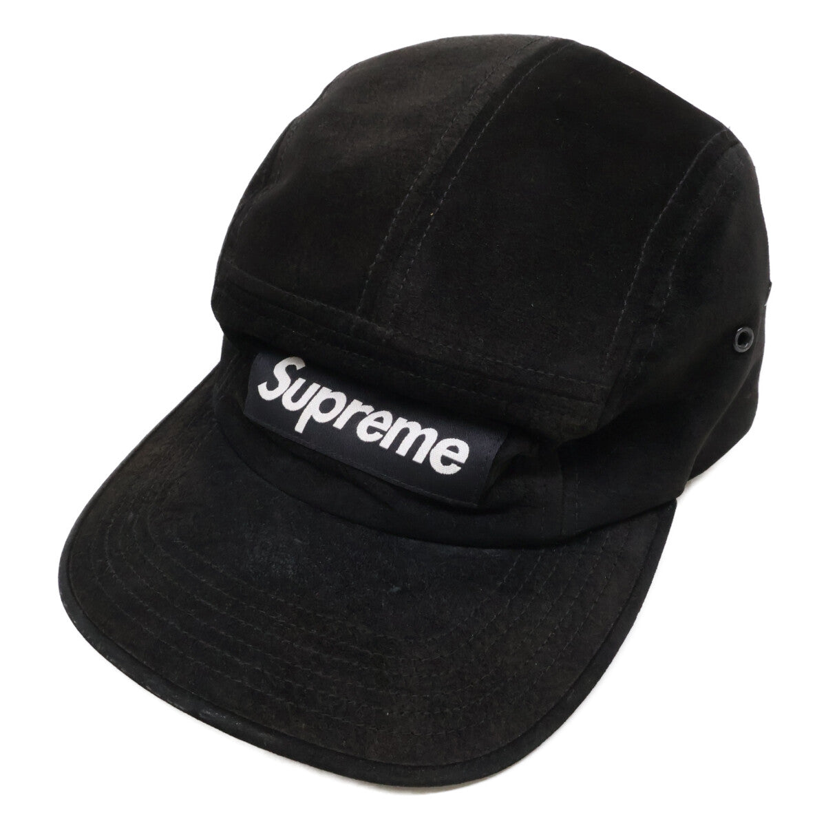 Supreme シュプリーム 18SS ボックスロゴ スエード キャップ 帽子