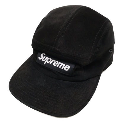 Supreme シュプリーム 18SS ボックスロゴ スエード キャップ 帽子