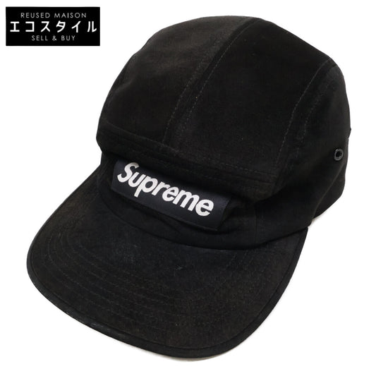 Supreme シュプリーム 18SS ボックスロゴ スエード キャップ 帽子