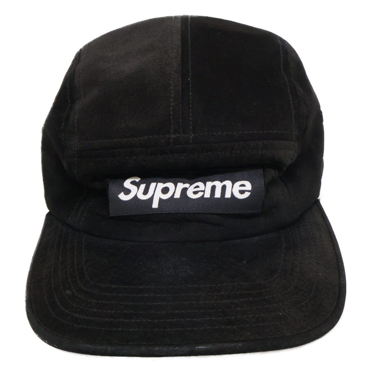 Supreme シュプリーム 18SS ボックスロゴ スエード キャップ 帽子