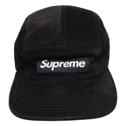 Supreme シュプリーム 18SS ボックスロゴ スエード キャップ 帽子