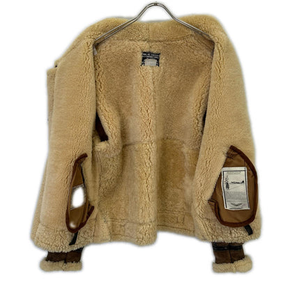 33H5595 Brown Mouton Flight Jacket B-3 Jacket 36 Men's
