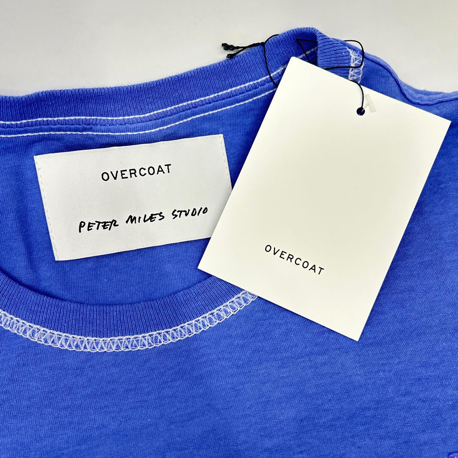 OVERCOAT 大衣 F24PANDA-WBG 蓝色信息印花T恤上衣