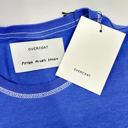 OVERCOAT 大衣 F24PANDA-WBG 蓝色信息印花T恤上衣